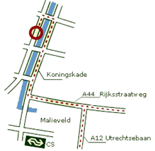 Routebeschrijving naar het kantoor van IRIS medical mmployment in Den Haag